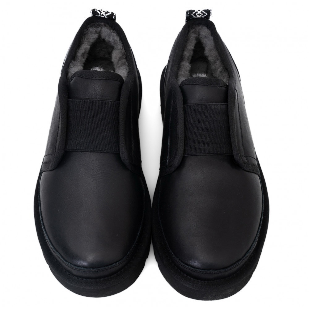 Ugg Mens Slippers Flex Leather Black