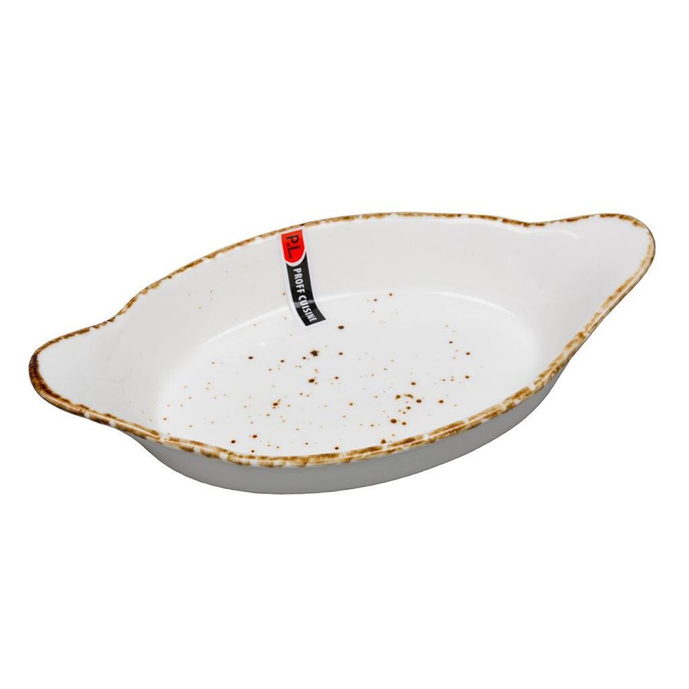 Блюдо овальное 22*11,5*3 см 240 мл с ручками   P.L. Proff Cuisine [6]