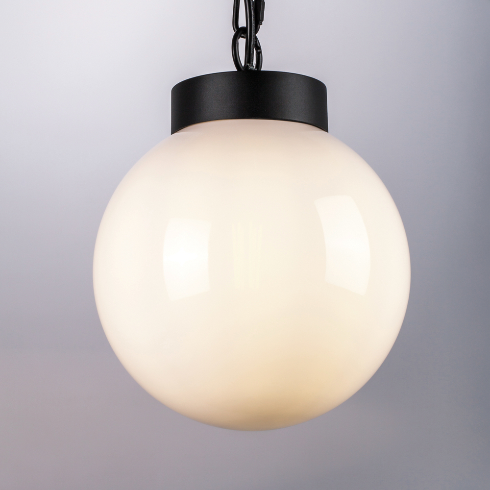 373110 Светильник BOLLA 1x10W (led) E27 ЧЕРНЫЙ IP65/IP44