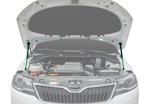 Газовые упоры капота Pneumatic для Skoda Rapid I, II 2013-2020 2020-н.в., 2 шт., KU-SK-RP00-02