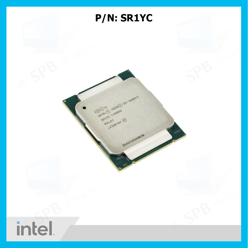 Процессор Intel Xeon E5-2609V3 Haswell-EP (1900MHz, LGA2011-3, L3 15360Kb), SR1YC