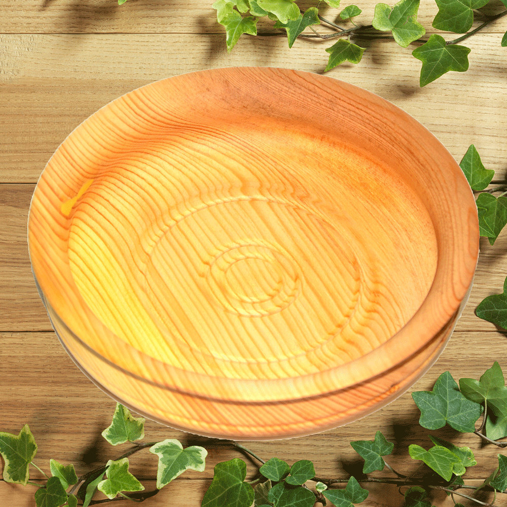 Деревянная тарелка Art of Siberia блюдце из сибирского кедра 160 мм.   T10