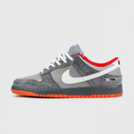 кроссовки Nike Dunk Low Grey / White / Red Ftwr.