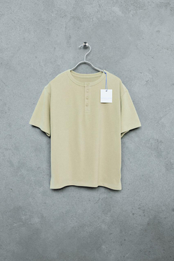 ZARA STORIESZ - ФУТБОЛКА HEAVY WEIGHT С ВОРОТНИКОМ НА ПУГОВИЦАХ, СВЕТЛО-ЗЕЛЕНЫЙ