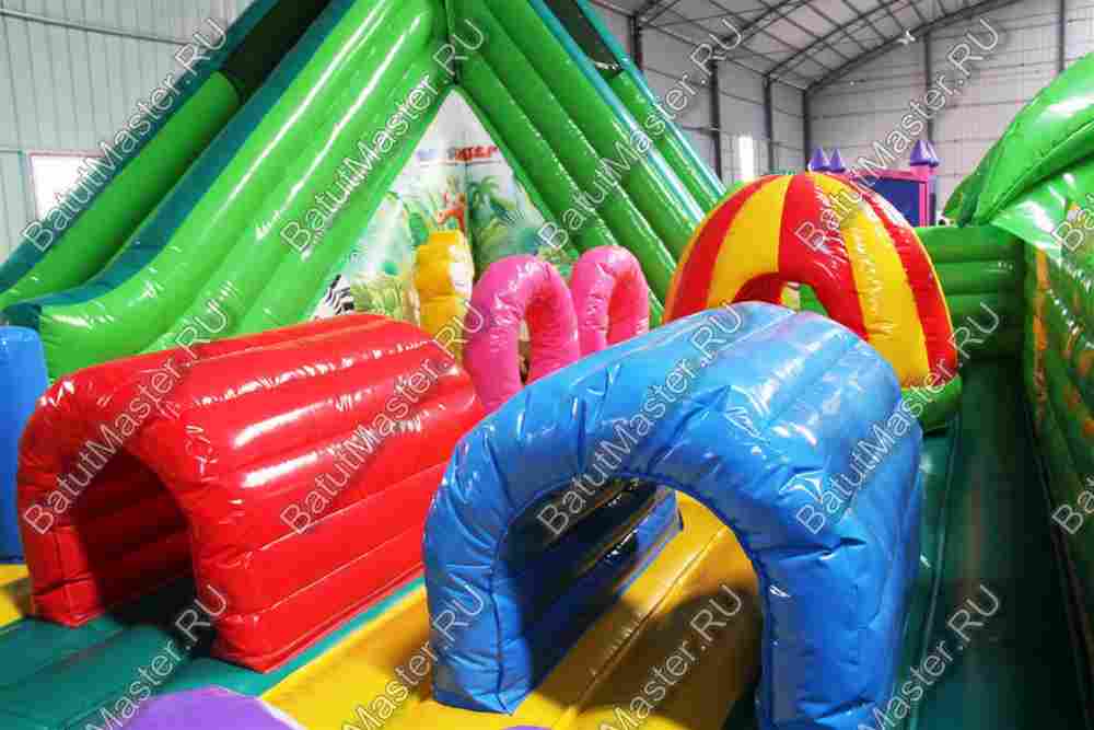 Коммерческий надувной батут "Джунгли малый"