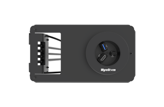 Wyrestorm IDB-300 - кабельный лючок, пассивный ретрактор, сквозные HDMI и USB-C и USB-A