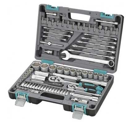 Набор инструмента STELS, CrV, S2, 82 предмета, 1/4",1/2"