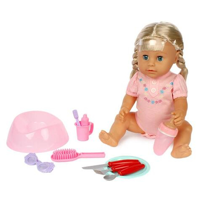 Пупс функциональный с аксесс., короб. R322001-3