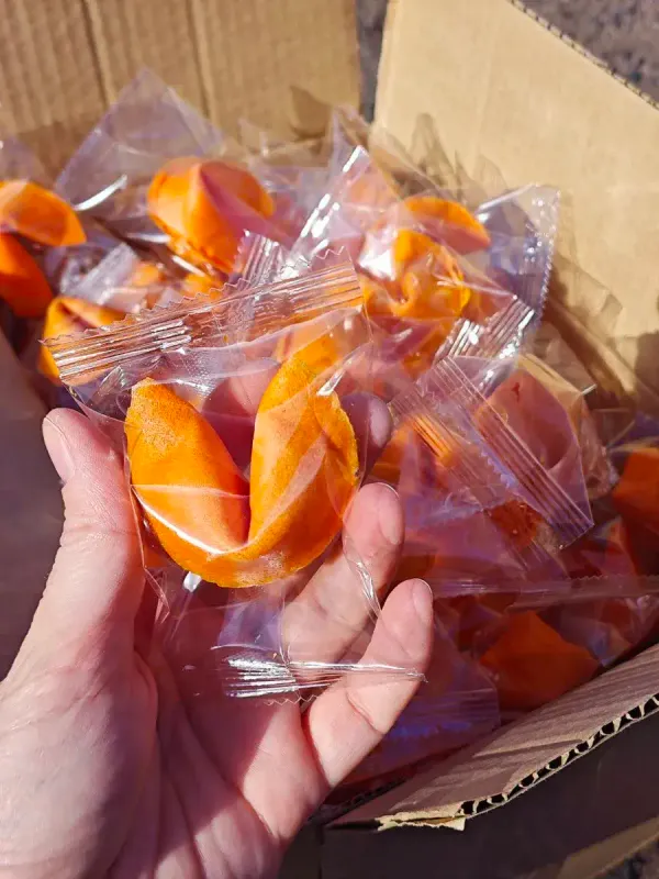 Печенье с предсказаниями оранжевые, 300 шт.