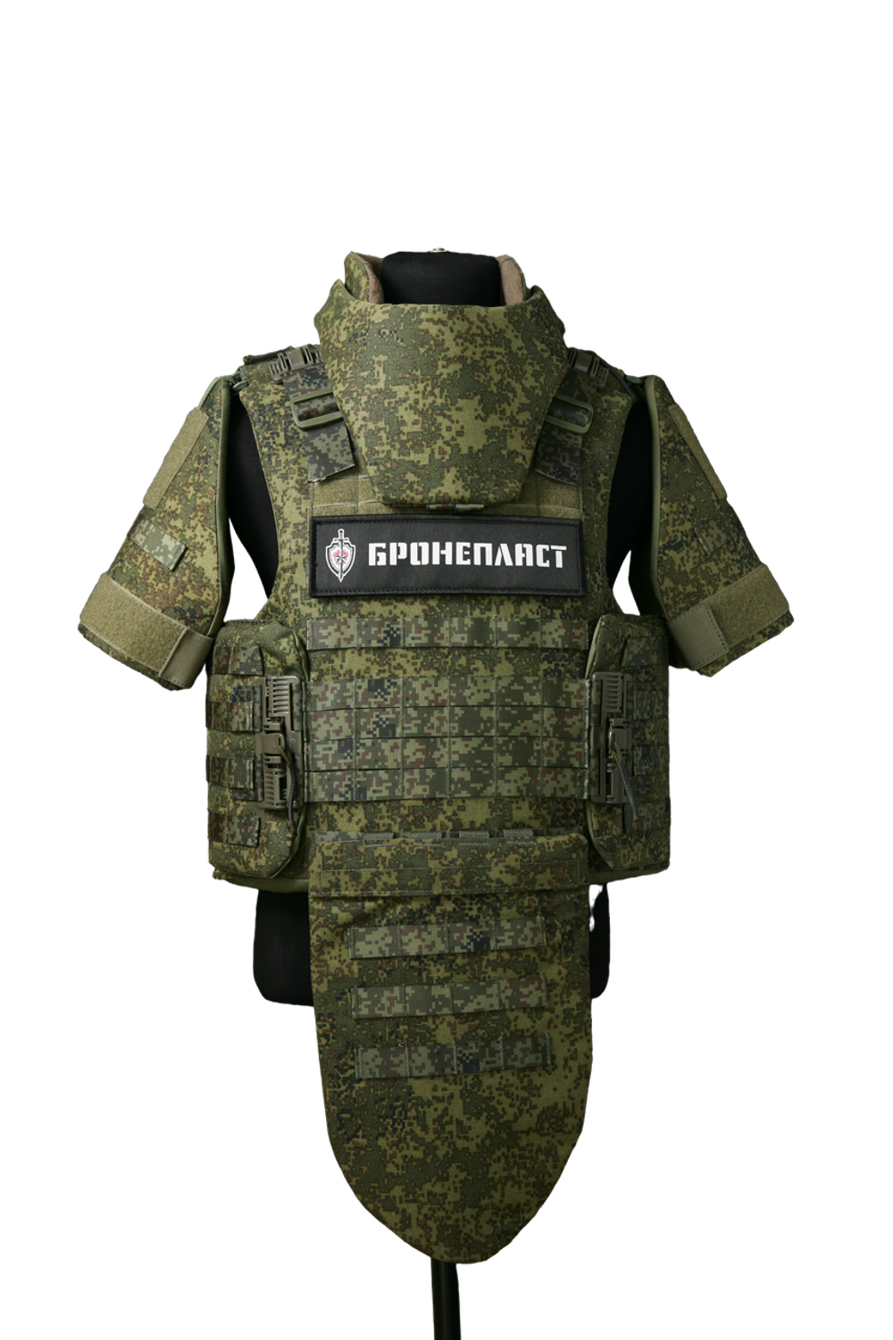 Жилет МСЗ2 + напашник, плечи + защитные вставки СВМПЭ Бр1
