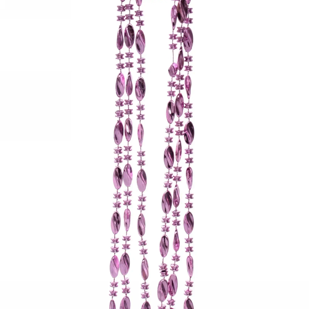 Бусы на ёлку 2м «Льдинка», Фиолетовый