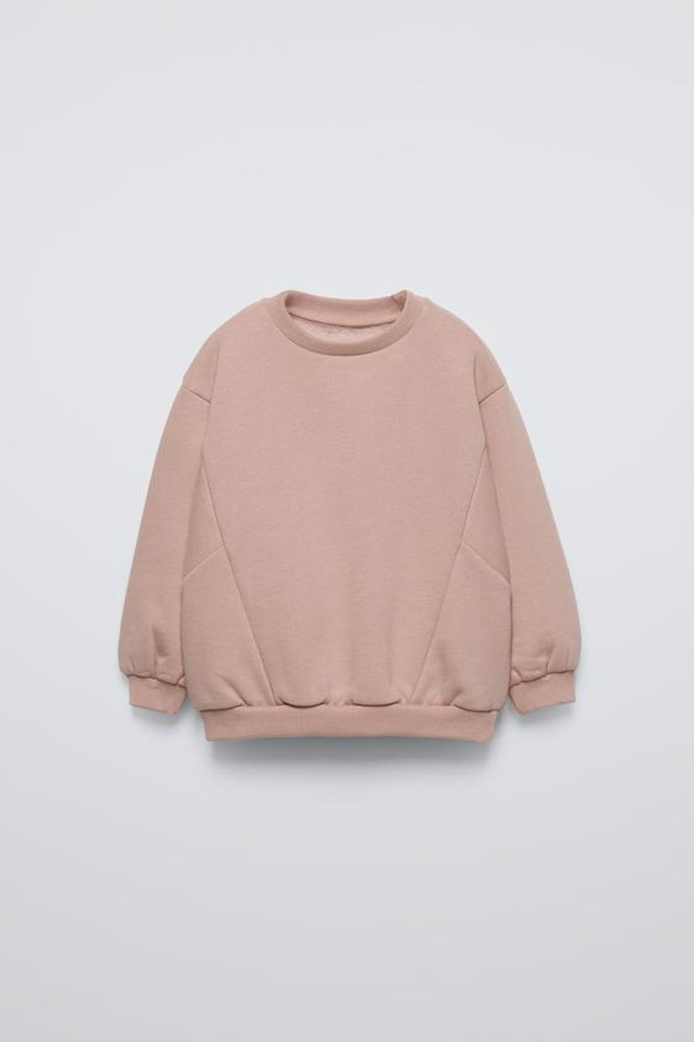 ZARA ТОЛСТОВКА С РЕЛЬЕФНЫМИ ШВАМИ, СЕРОВАТО-КОРИЧНЕВЫЙ