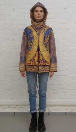 Двусторонняя куртка "Зодиак", по мотивам средневековой карты звездного неба