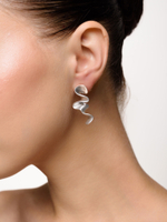 Серьги "Spaghetti" White