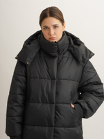 Пуховик Unisex длина 140 см., черный