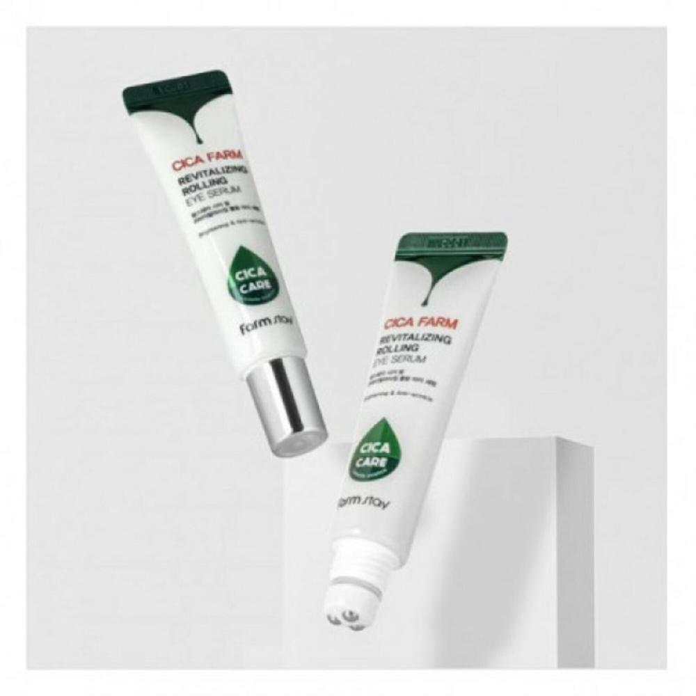 Farmstay Cica farm rolling eye serum Сыворотка для кожи вокруг глаз с центеллой азиатской - 25 мл
