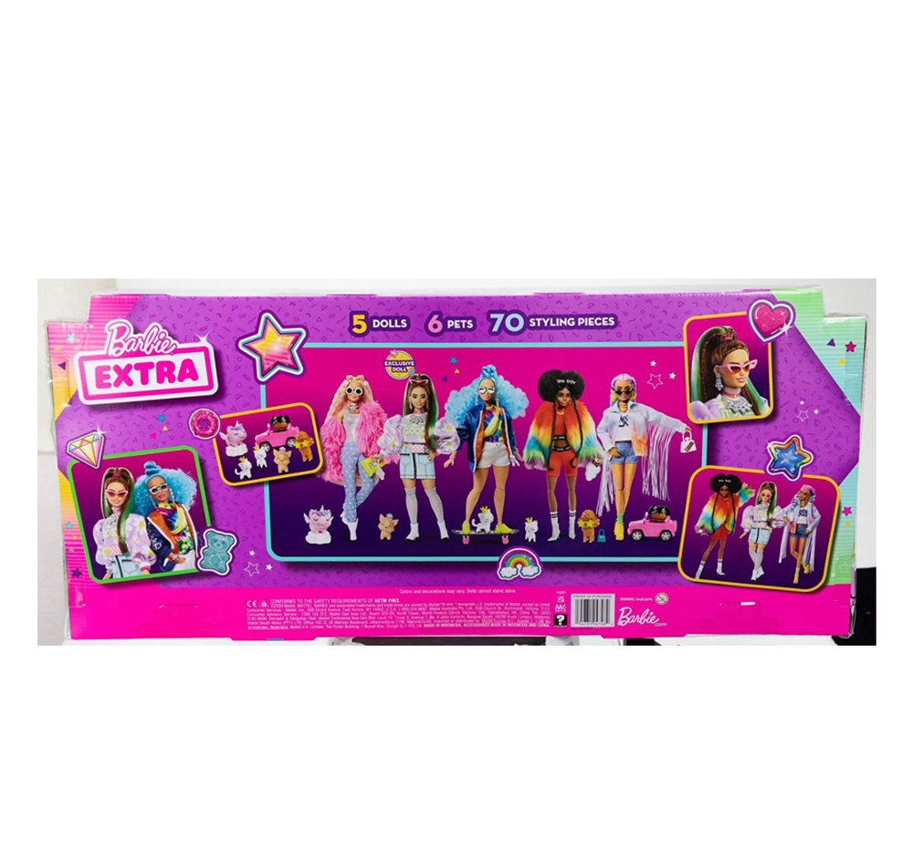 Набор из 5 кукол Barbie Extra (2022)