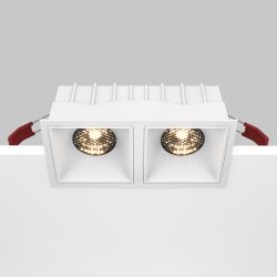 Модульный встраиваемый светодиодный светильник диммируемый Maytoni Alfa LED DL043-02-15W3K-D-SQ-W