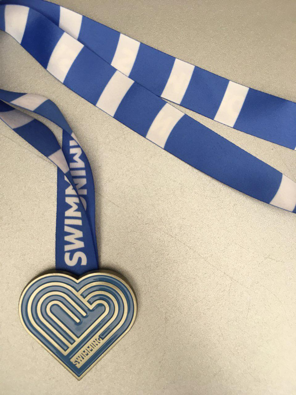 Медаль Swimming Blue (плавание синяя)