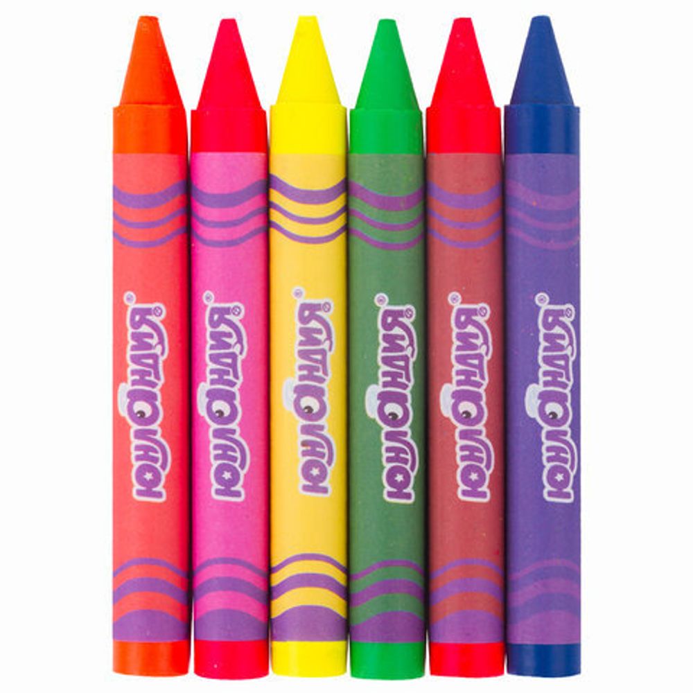 Восковые мелки утолщенные ЮНЛАНДИЯ "НЕОНЧИКИ", НАБОР 6 цветов, масляная основа, 228764