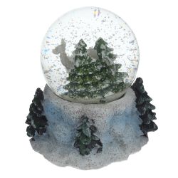 GAEM Фигурка декор в стекл шаре "Домик/Олень", D 6.5 см, L9 W8 H9 см, 3в.