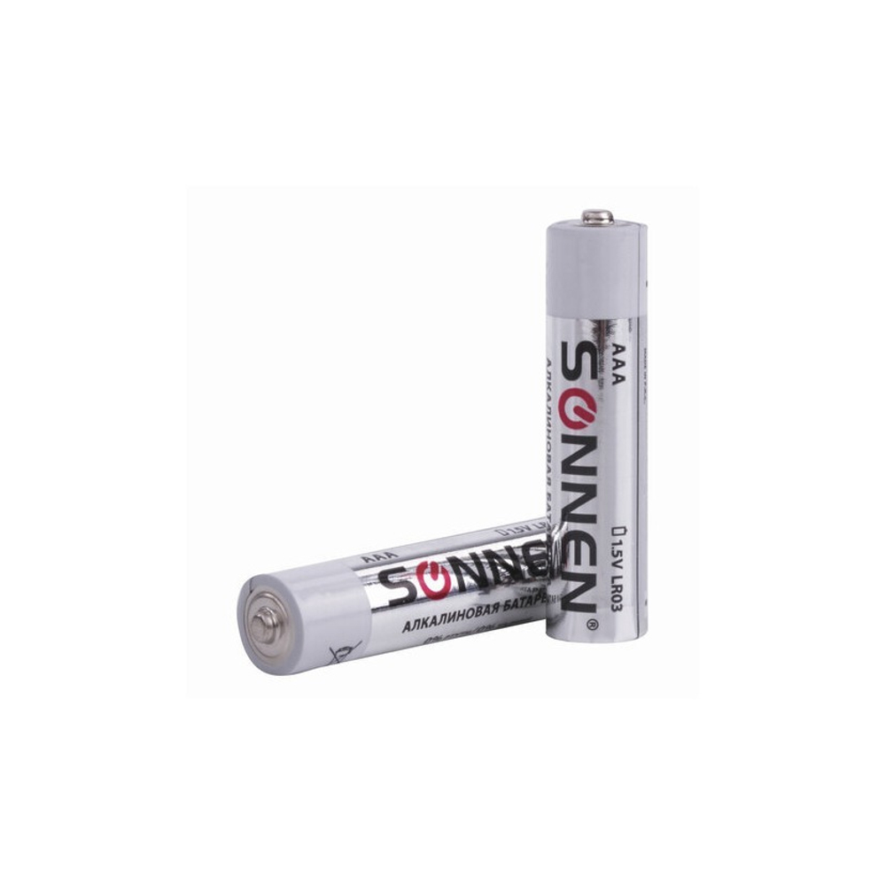 Батарейка ААА SONNEN Alkaline, алкалиновые, 10шт. 451089