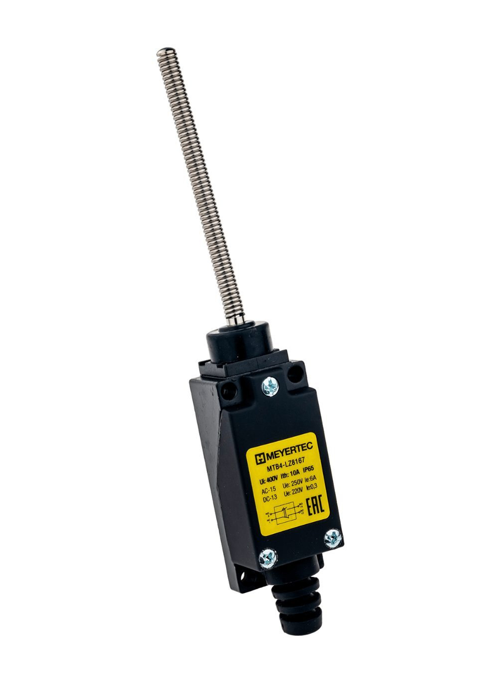 Выключатель концевой, IP65, пружинный на отклонение MTB4-LZ8167 арт. 51729