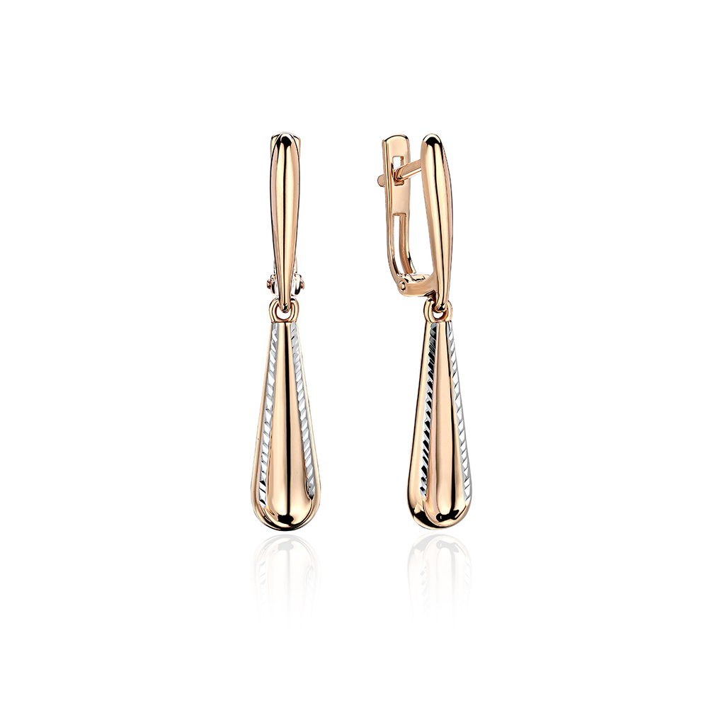 Серьги из красного золота 585 пробы JA-S-7114005Р