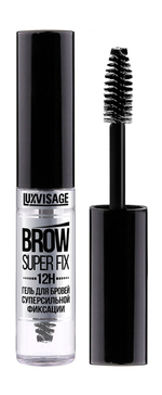 Гель для бровей суперсильной фиксации LuxVisage  BROW SUPER FIX 12H
