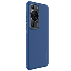 Чехол усиленный синего цвета от Nillkin для Huawei P60 и P60 Pro, серия Super Frosted Shield Pro