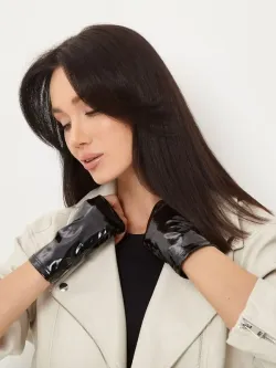 Митенки лаковые