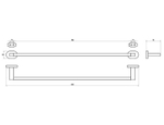 Полотенцедержатель Ravak Chrome CR 310.00 X07P192 Хром