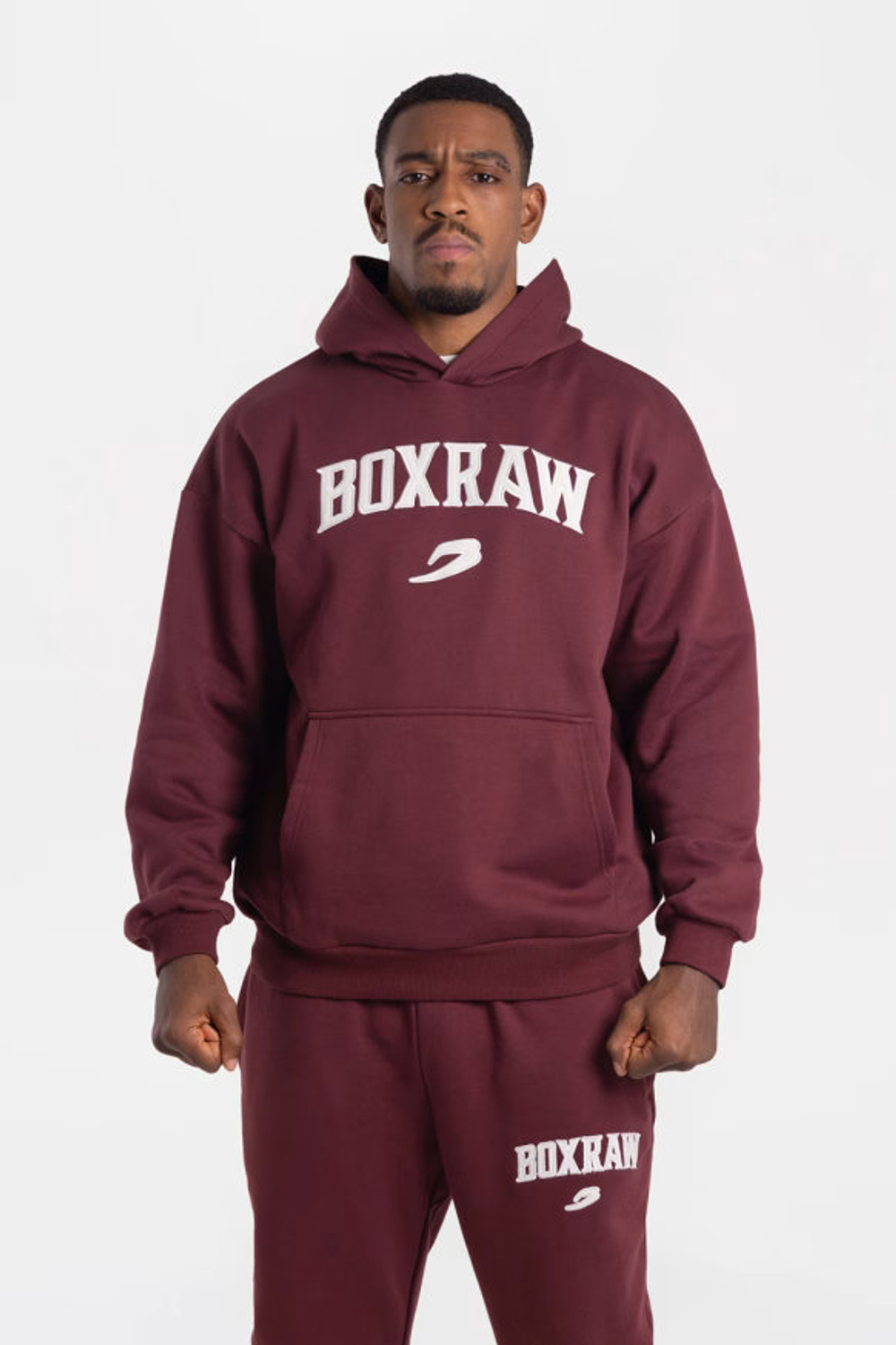 Худи BOXRAW East Street бордовое