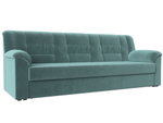 Диван прямой Карелия, Бирюзовый, Велюр, 113315