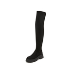 Staccato Over the knee Boots 5cm Women"s Elegant Black