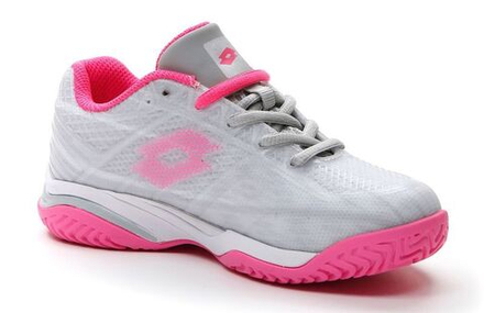 Детские теннисные кроссовки Lotto Mirage 300 All Round Junior - vapor gray/vivid fuchia/cool gray