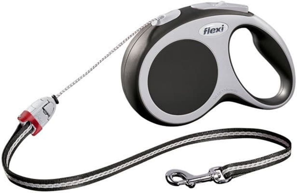 FLEXI рулетка Vario Basic S (до 12 кг) трос 8 м антрацит