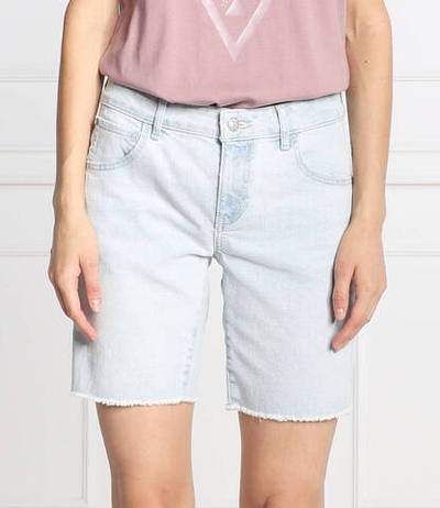 шорты boyfriend GUESS - голубой(W2YD55 D4QA0)