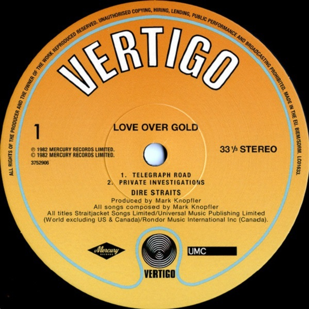 Dire Straits / Love Over Gold (LP)