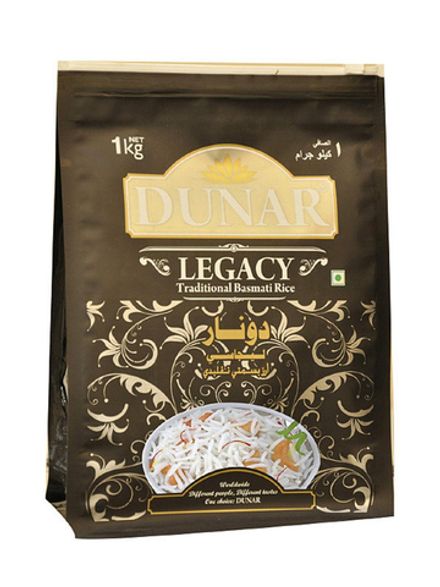 Рис Dunar Basmati Legacy длиннозерный шлифованный 1 кг