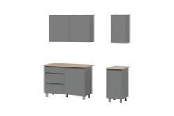 Кухня прямая Вито 1.6 м, материал лдсп