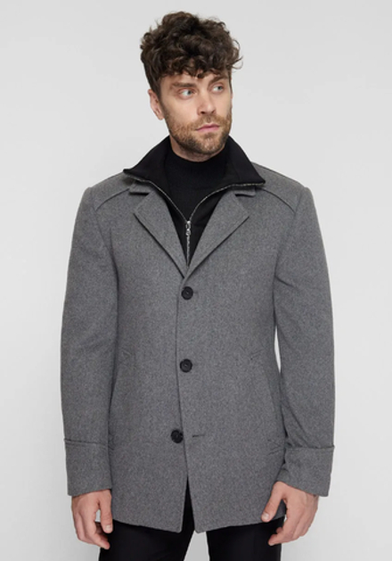Мужское пальто (серое) Т6