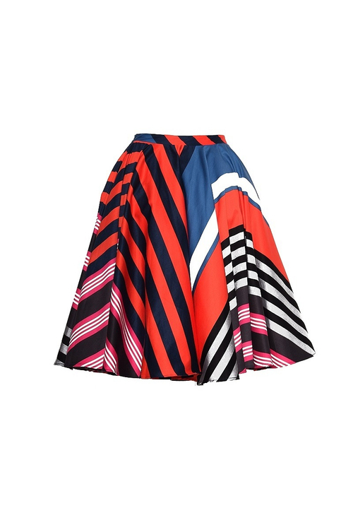 Юбка-солнце в полоску 79-15SS