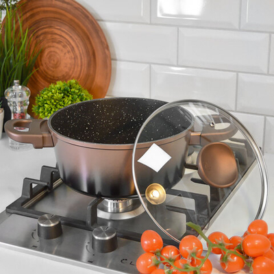 Кастрюля 2,8л с крышкой "MercuryHaus" MC-1789 Flame