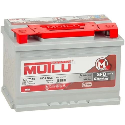 Аккумулятор 6СТ- 75 А.ч., о.п., MUTLU DIN TYPE SERIE 3