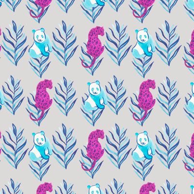 Бесшовный принт тропический