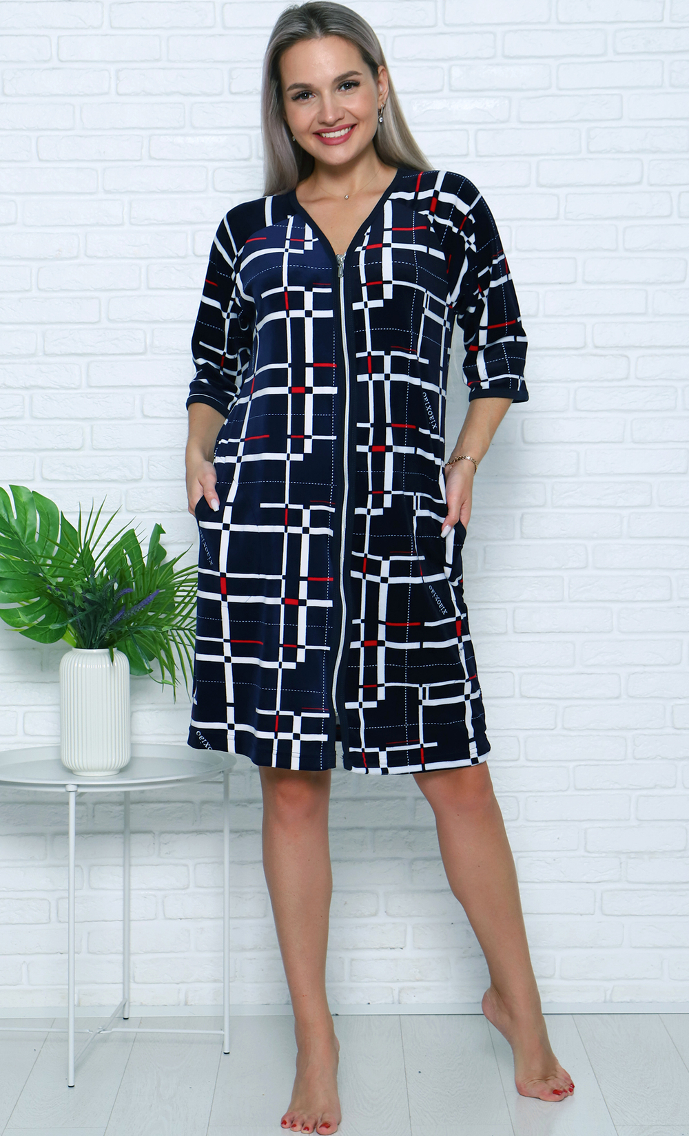 Халат велюровый Д-168К