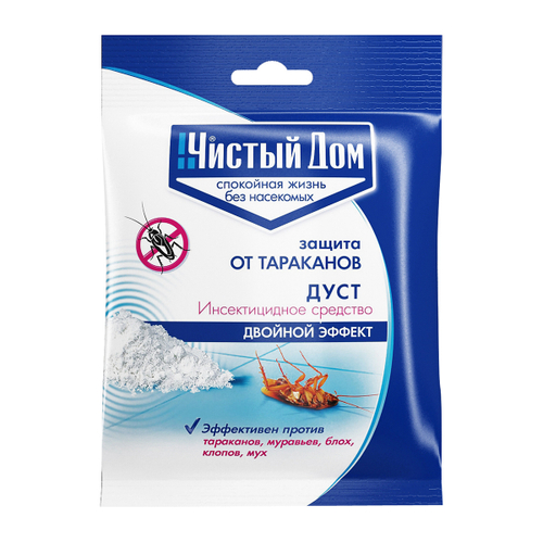 Средство от тараканов (дуст) Чистый дом, 50 г, 212530