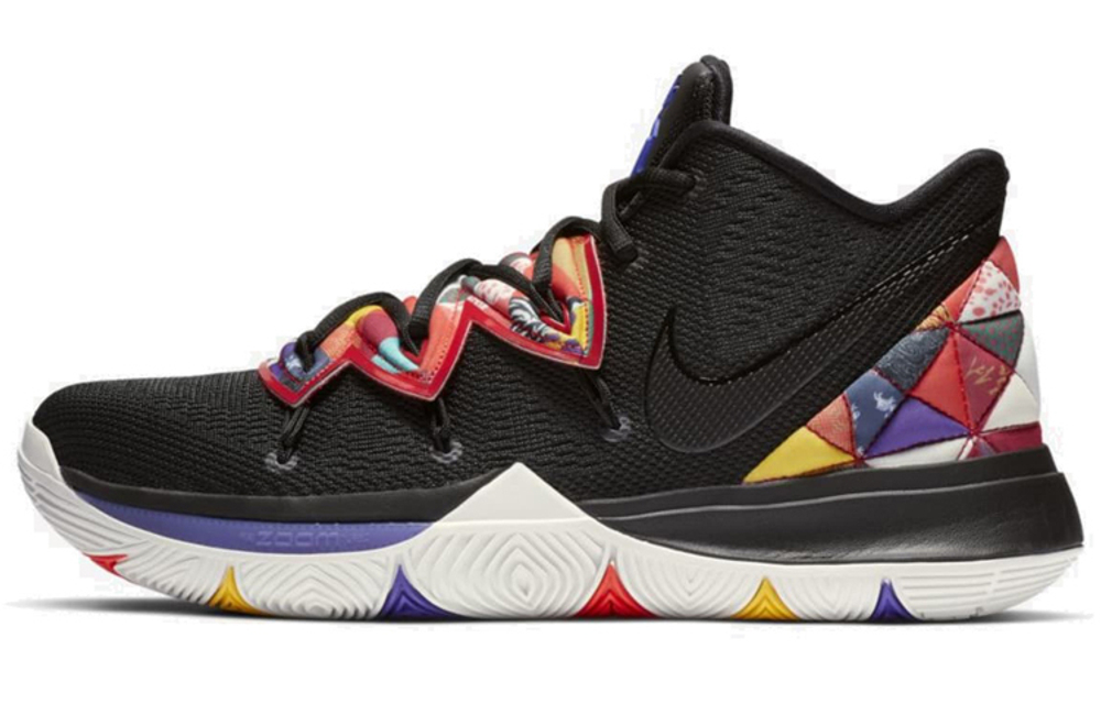 Nike Kyrie 5 CNY New Year's basketball shoes lace-up shock absorption, non-slip, wear-resistant, low-cut actual combat basketball shoes men's black color