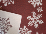 Набор декоративных гобеленовых салфеток Снежинки 32х32 (2 шт.)